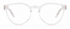 Chamberlain optical frame in the colour Clear Crystal displayed in front angle view.