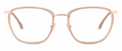 Drew optical frame in the colour Champagne displayed in front angle view.