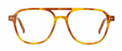 Duckworth optical frame in the colour Blonde Tortoise displayed in front view.