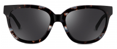 Fleur sunglasses frame in the colour Beryl Tortoise displayed in front angle view.