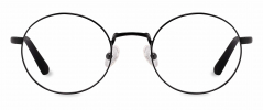 Haskell optical frame in the colour Obsidian Black Matte displayed in front angle view.