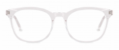 Mai optical frame in the colour Clear Crystal displayed in front angle view.