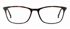 Miles optical frame in the colour Hazelnut Tortoise displayed in front angle view.