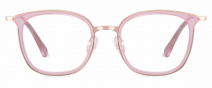 Peggy optical frame in the colour Blush Pink displayed in front angle view.