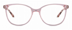 Sadie optical frame in the colour Apple Blush displayed in front angle view.
