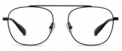 Taku optical frame in the colour Obsidian Black Matte displayed in front angle view.