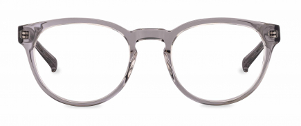 Alexi optical frame in the colour Smoke displayed in front angle view.