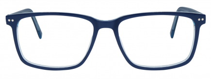 Andrew optical frame in the colour Bluestone displayed in front view.
