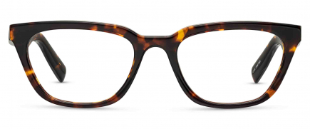 Arlia optical frame in the colour Butterscotch Tortoise displayed in front angle view.