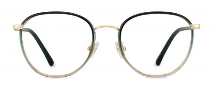 Cara optical frame in the colour Forest Fade displayed in front view.