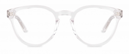 Chamberlain optical frame in the colour Clear Crystal displayed in front angle view.