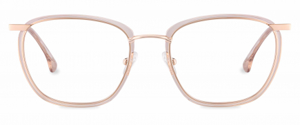 Drew optical frame in the colour Wheat displayed in front angle view.