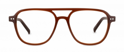 Duckworth optical frame in the colour Cioccolato displayed in front view.
