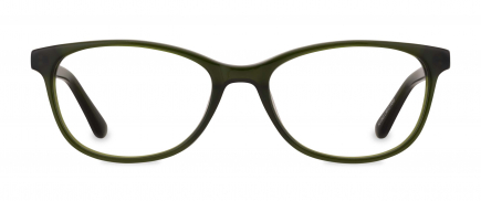 Evie optical frame in the colour Feather Moss displayed in front view.