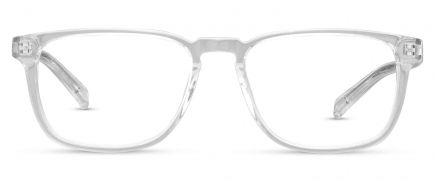 Francis optical frame in the colour Clear Crystal displayed in front angle view.