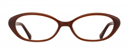 Hailey optical frame in the colour Cioccolato displayed in front view.