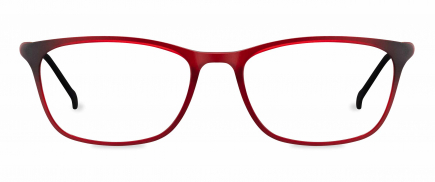 Miles optical frame in the colour Matte Burgundy displayed in front angle view.