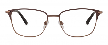 Neal optical frame in the colour Heritage Umber displayed in front view.