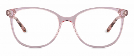 Sadie optical frame in the colour Apple Blush displayed in front angle view.