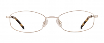 Aerin optical frame in the colour Silver displayed in front view.
