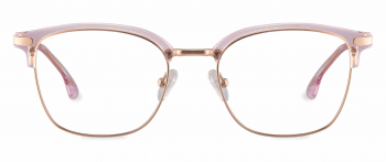Bentley optical frame in the colour Strawberry displayed in front angle view.