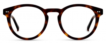 Billy optical frame in the colour Auburn Tortoise displayed in front angle view.