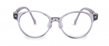 Bowie optical kids frame in the colour Raincloud displayed in front view.