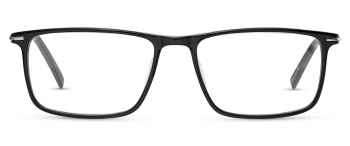 Brosque optical frame in the colour Obsidian Black displayed in front angle view.