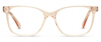 Byron optical frame in the colour Wheat displayed in front angle view.