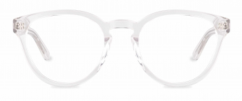 Chamberlain optical frame in the colour Clear Crystal displayed in front angle view.