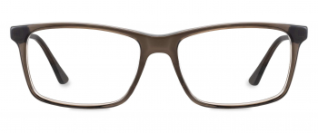 Dom optical frame in the colour Linseed displayed in front view.