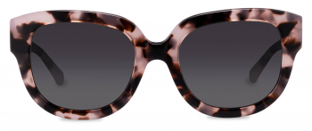 Duffy sunglasses frame in the colour Opal Tortoise displayed in front angle view.