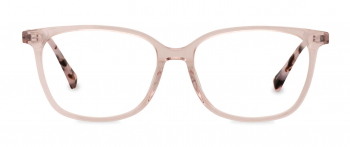 Emma optical frame in the colour Marshmallow Tortoise displayed in front view.