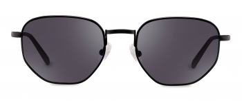 Farrell sunglasses frame in the colour Brushed Obsidian displayed in front angle view.