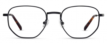 Farrell optical frame in the colour Brushed Obsidian displayed in front angle view.