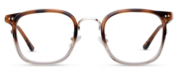 Fenn optical frame in the colour Golden Tortoise displayed in front angle view.