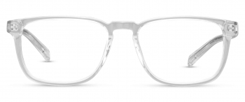 Francis optical frame in the colour Clear Crystal displayed in front angle view.