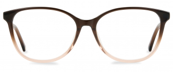 Frieda Large optical frame in the colour Latte displayed in front view.