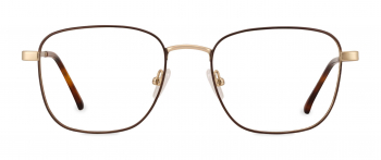 Jas optical frame in the colour Heritage Umber displayed in front view.
