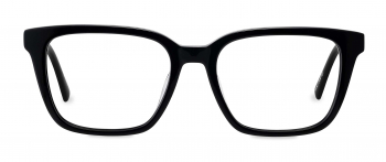Monture optique Jinky en Large en Noir obsidienne vue de face.