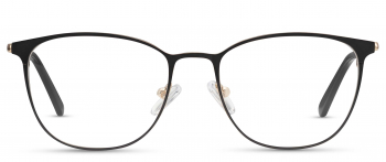 Julia optical frame in the colour Satin Black displayed in front view.