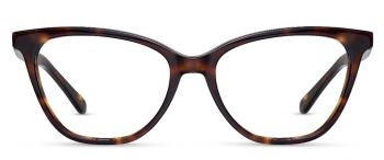 Juniper optical frame in the colour Fudge Truffle displayed in front angle view.