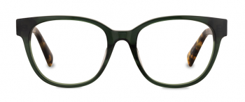 Katie optical frame in the colour Ivy Tortoise displayed in front view.