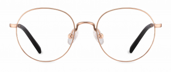 Kato optical frame in the colour Rose Gold displayed in front angle view.