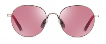Kato sunglasses frame in the colour Silver displayed in front angle view.