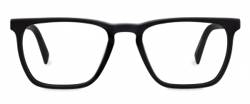Kevin optical frame in the colour Obsidian Black Matte displayed in front view.