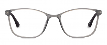 Leigh in Large optical frame in the colour Ash displayed in front view.
