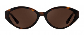Lucia sunglasses frame in the colour Modern Tortoise displayed in front view.