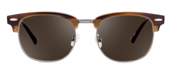 Marco sunglasses frame in the colour Americano displayed in front view.