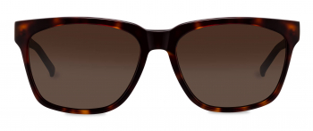Mesa sunglasses frame in the colour Auburn Tortoise displayed in front angle view.